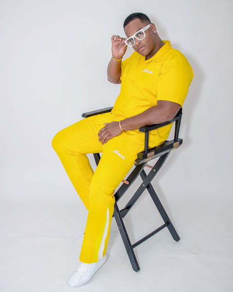 Amour Rose Camp Shirt (Mellow Yellow)