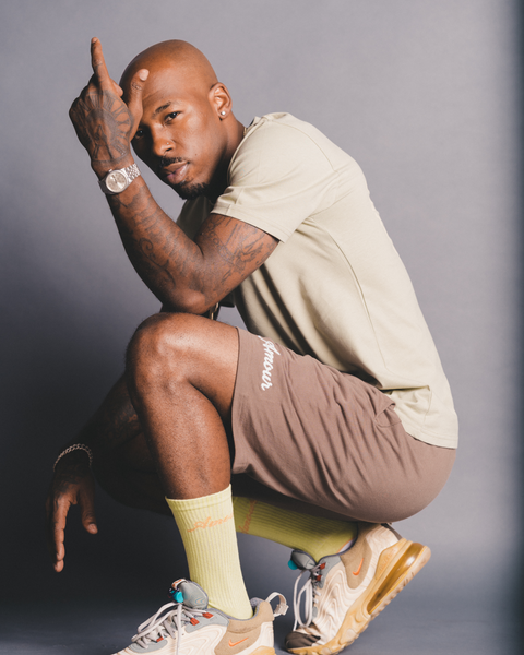 Amour Chainstitch Shorts (Brown)