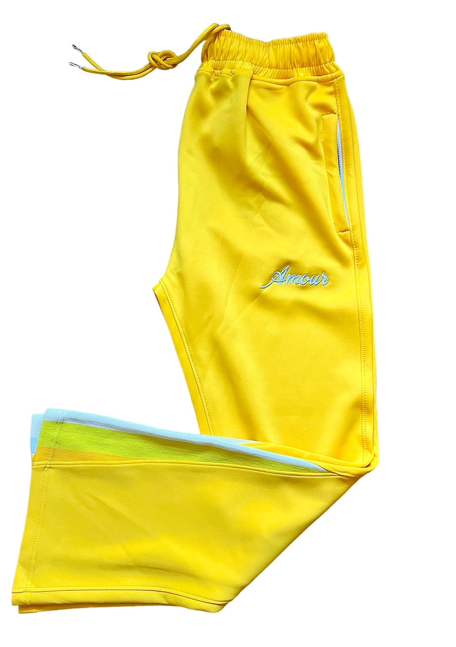 Rose Flared Track Pant (Yellow Mellow)