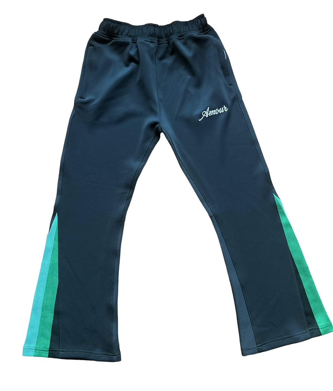 Rose Flared Track Pant (Pine Green)
